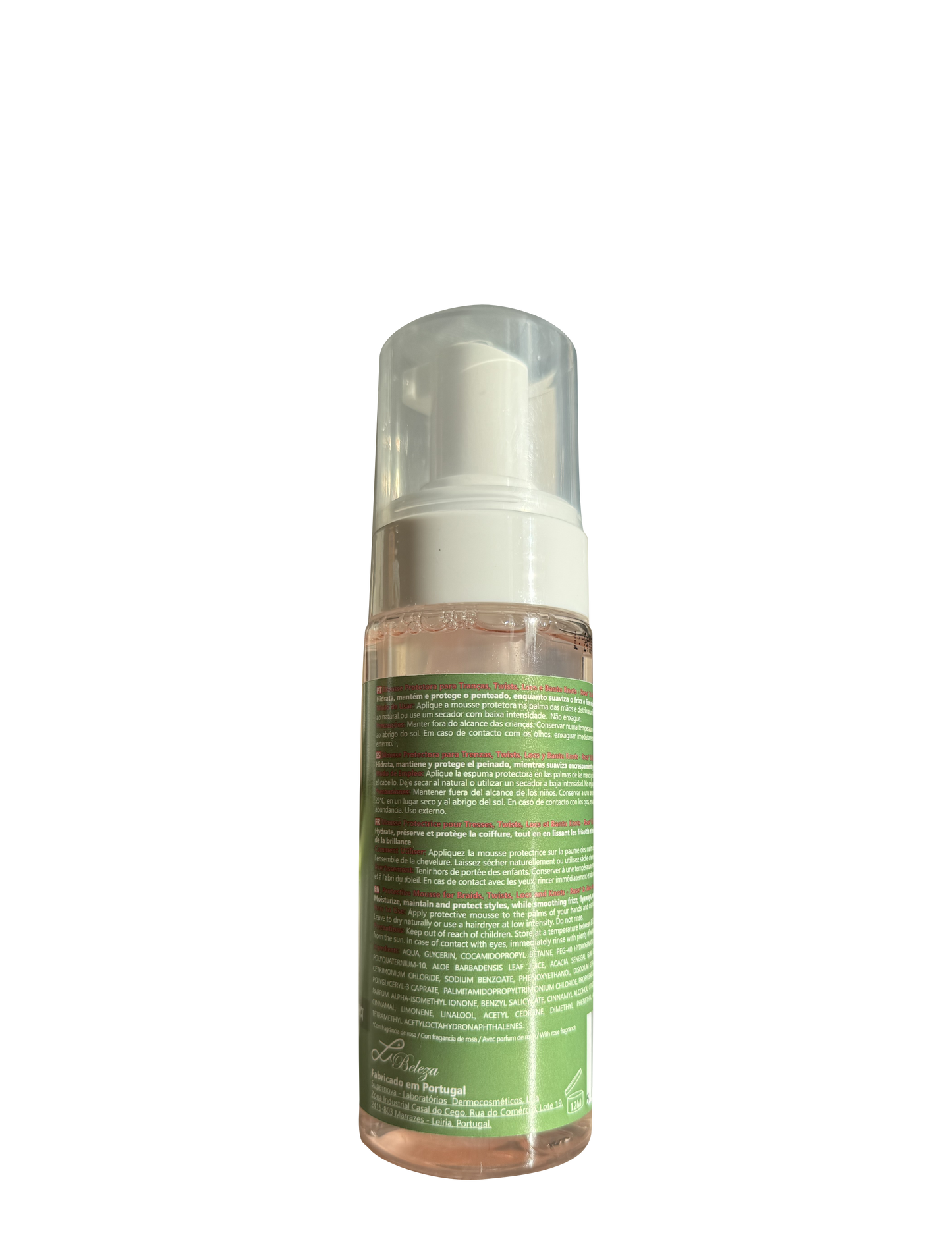 Rose & Aloe Vera Protective Mousse for Braids, Twists, Locs and Knots